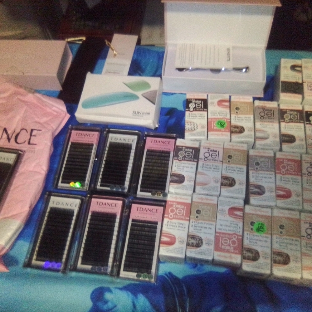 Eyelashes Plus nail gel strip the heating machine for the strip in a few more it